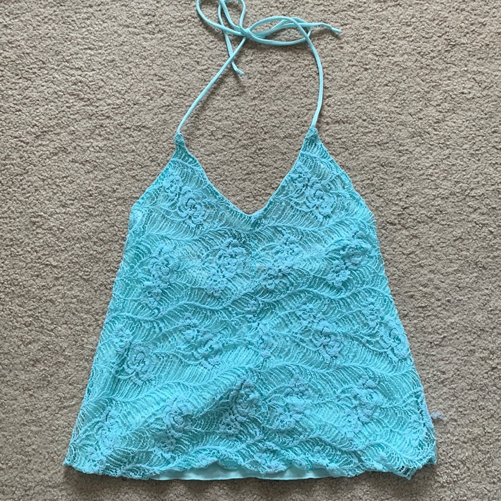 Women’s Cropped Halter Top - Picture 1 of 4